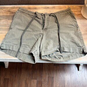 Gap Green Khaki Drawstring Shorts Size 6